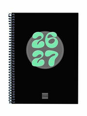 Agenda Escolar Finocam Cool 1/4 Sem/Vista Catal&aacute;n 2026-27 Negro