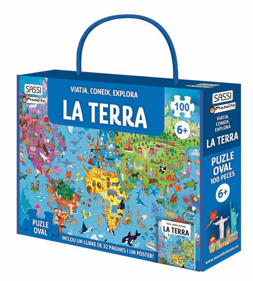 Libro y puzle La terra 100 piezas