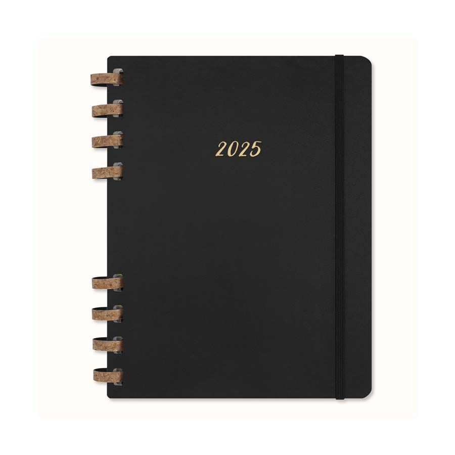 Agenda espiral Moleskine Life Planner 12m setm/vista 2025 XL negre
