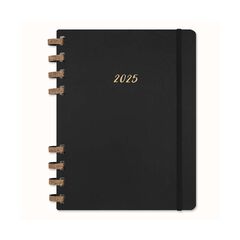 Agenda espiral Moleskine Life Planner 12m sem/vista 2025 XL negro