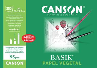 Papel vegetal Canson A4 250 hojas Papel vegetal Canson A4 250 hojas