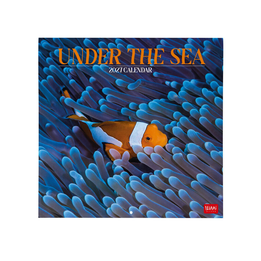 Calendario Legami 30x29 Pared Under The Sea Multiling&uuml;e 2027