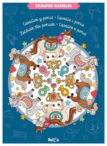 Colouring mandalas - Caballos y ponis
