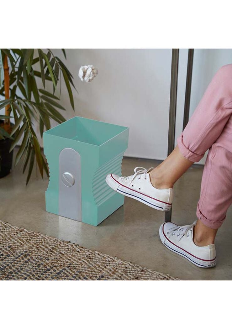 Papelera Maquinilla turquesa