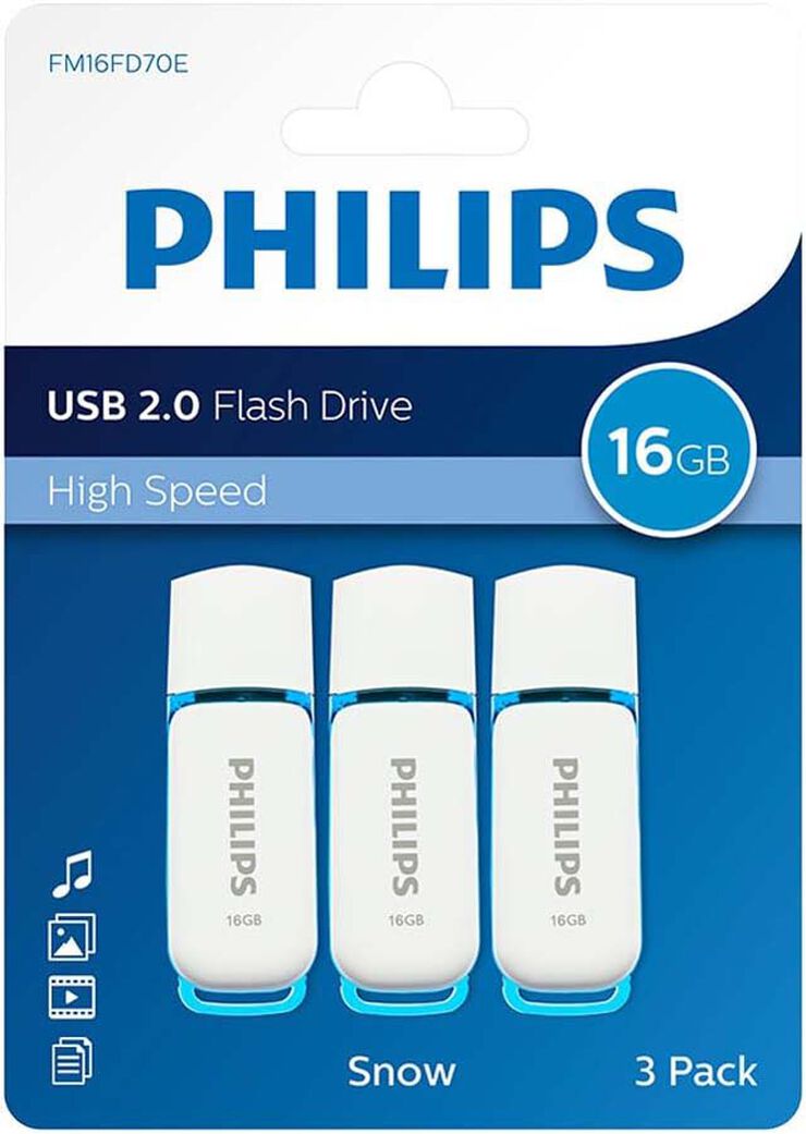 Memoria USB Philips Snow 16 Gb 3u