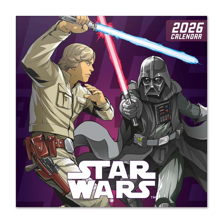 Calendari paret 2026 30x30cm Star Wars