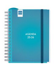 Agenda Finocam docente Magistral personalitzable 1/4 sem/vista cas 2025-26 azul