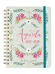 Agenda Finocam escolar The Flower Journal E10 setm/vista cas 2025-26 verd