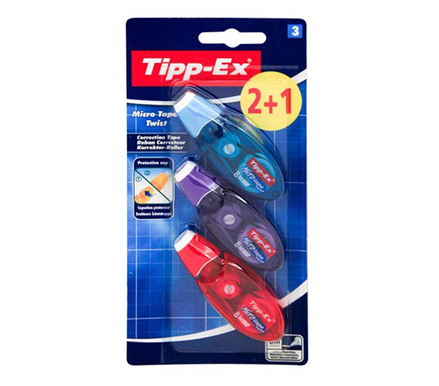 Cinta correctora Tipp-Ex Microtape 2+1u