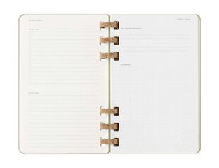 Agenda espiral Moleskine Life Planner 12m sem/vista 2025 L kiwi