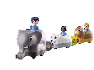 Playmobil 1.2.3 Mi Tren de Animales 70405