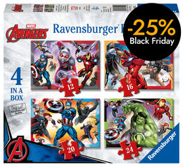 Puzle progresivos 12-16-20-24 Avengers