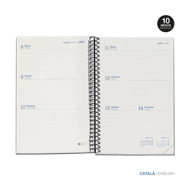 Agenda escolar Miquelrius Activa sem/vista cat 25-26 Eco Confetti