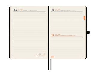 Agenda Finocam Textura M4 día/pág cas 2026 negro