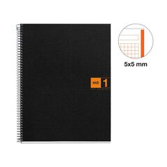 Libreta espiral Miquelrius A4 80 hojas 5x5 naranja