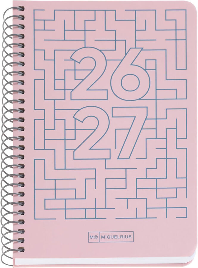 Agenda Escolar Activa S/V Cat. 2026-2027 Lab. Rosa