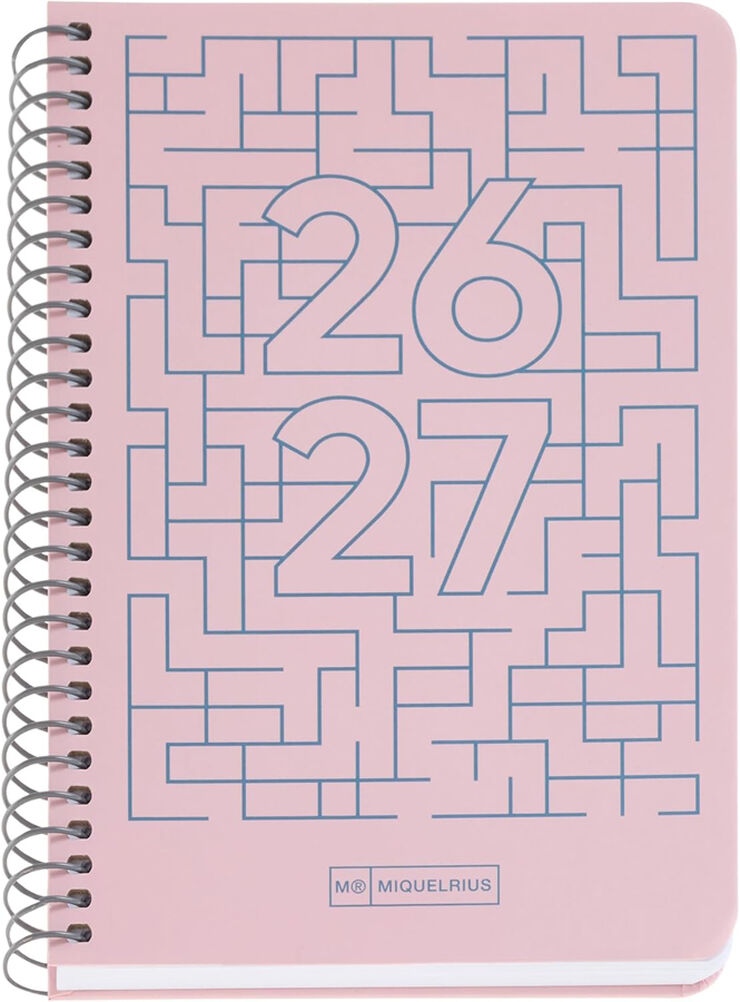 Agenda Escolar Activa S/V Cat. 2026-2027 Lab. Rosa