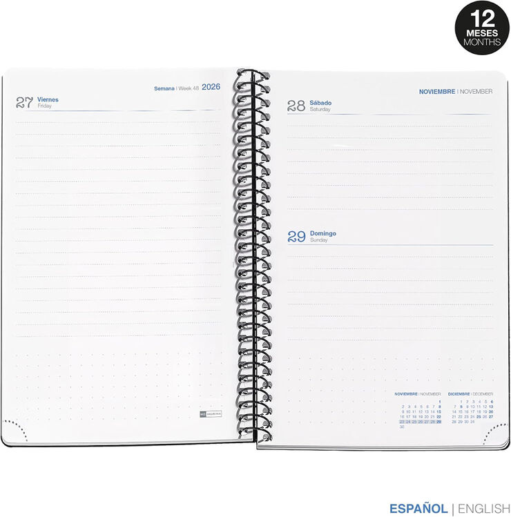 Agenda Escolar Activa D/P Mult. 2026-2027 Rosa