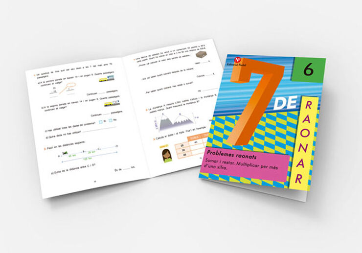 7 de Raonar 6 Problemes Raonats. Sumar I Restar. Multiplicar Per Mésd'Una Xifra Nadal