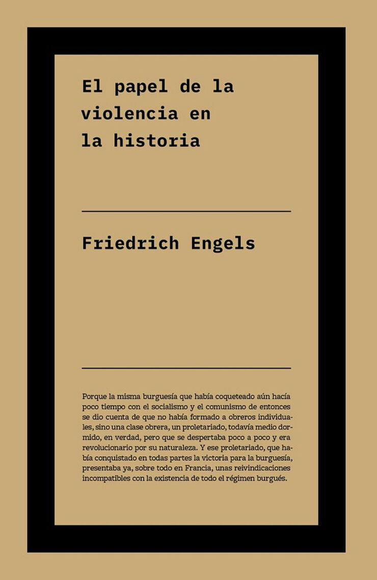 El papel de la violencia en la historia