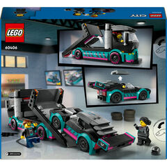 LEGO® City Cotxe de Carreres i Camió de Transport 60406