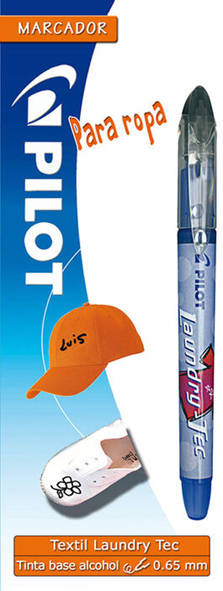 Rotulador para ropa Pilot Laundry Tec negro