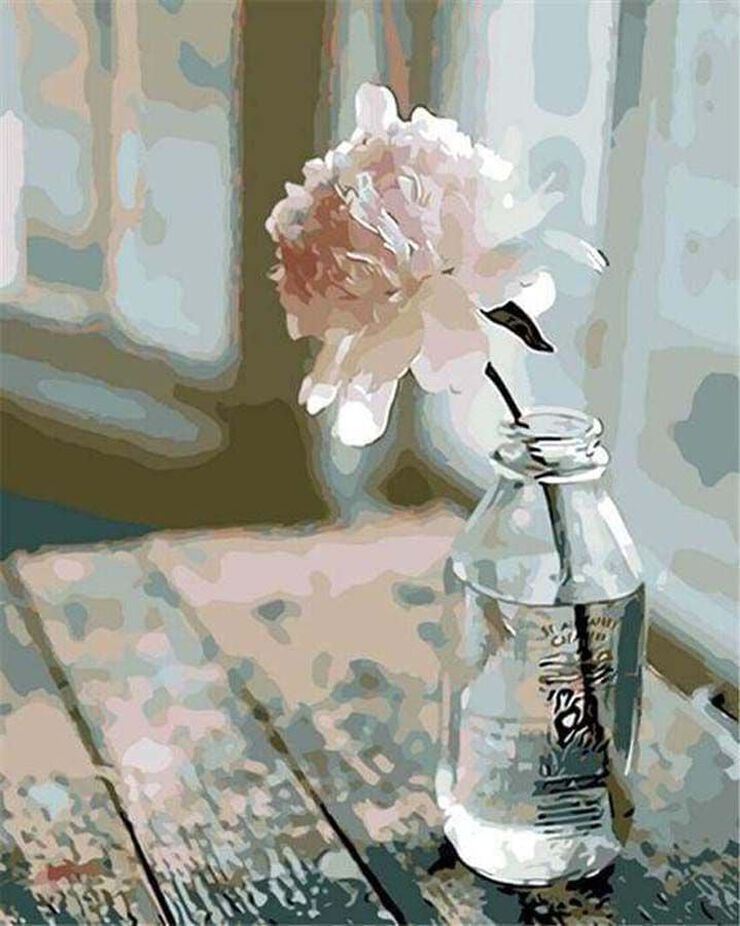 Figured'Art sin bastidor Flor blanca
