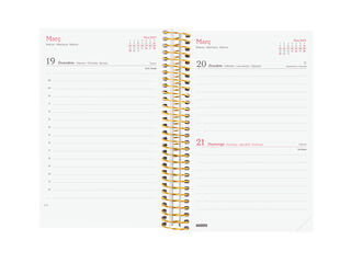 Agenda Finocam Design Collection D&iacute;a P&aacute;gina 2027 Catal&aacute;n Dorado
