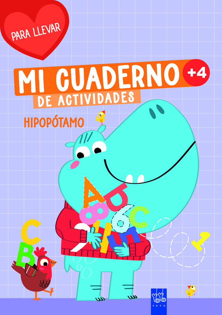 Mi cuaderno de actividades para llevar. Hipop&oacute;tamo