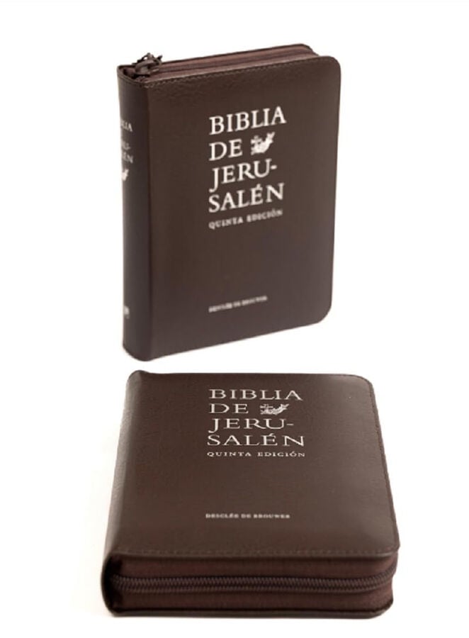 Biblia de Jerusal&eacute;n de bolsillo 5&ordf; Edici&oacute;n Modelo cremallera