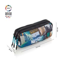 Estuche triple reciclado Miquelrius Surfin