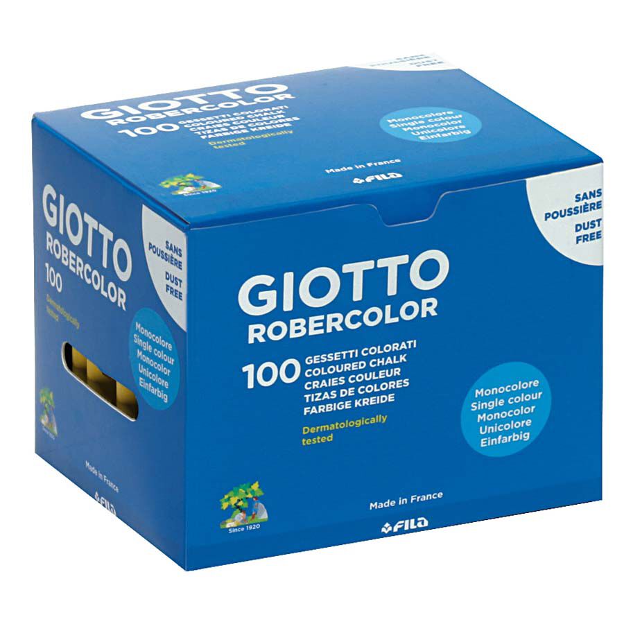 Tiza Giotto Robercolor amarillo caja 100u