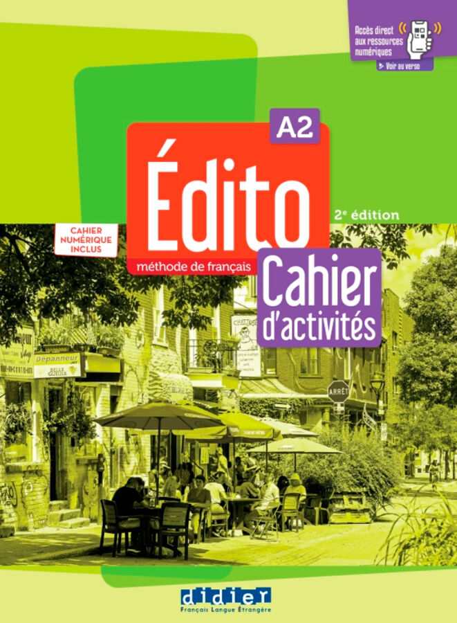 &Eacute;dito A2 &ndash; &eacute;dition 2022-2024 &ndash; Cahier + num&eacute;rique inclus