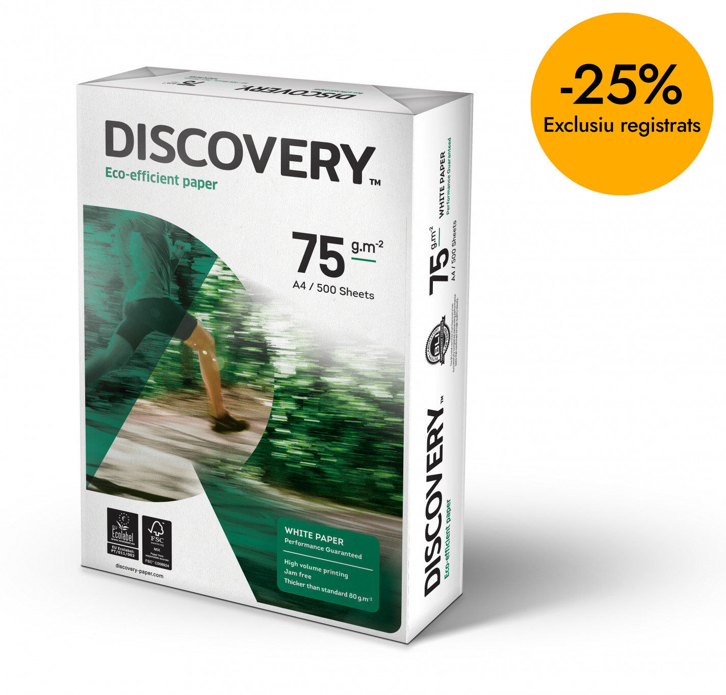Paper blanc Discovery A4 75g 500 fulls