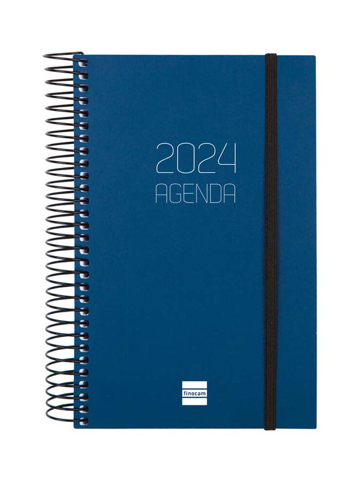 Agenda Finocam Opaque E5 día/pág 2024 Azul cat