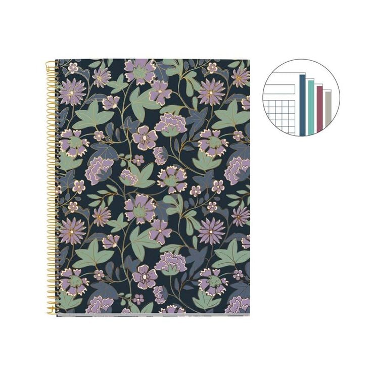 Notebook 4 A4 100 fulls 5x5 Miquelrius Jazmine Dusk