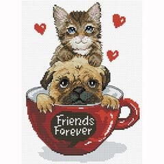 Kit Punt de creu Ladybird Gat i Gos