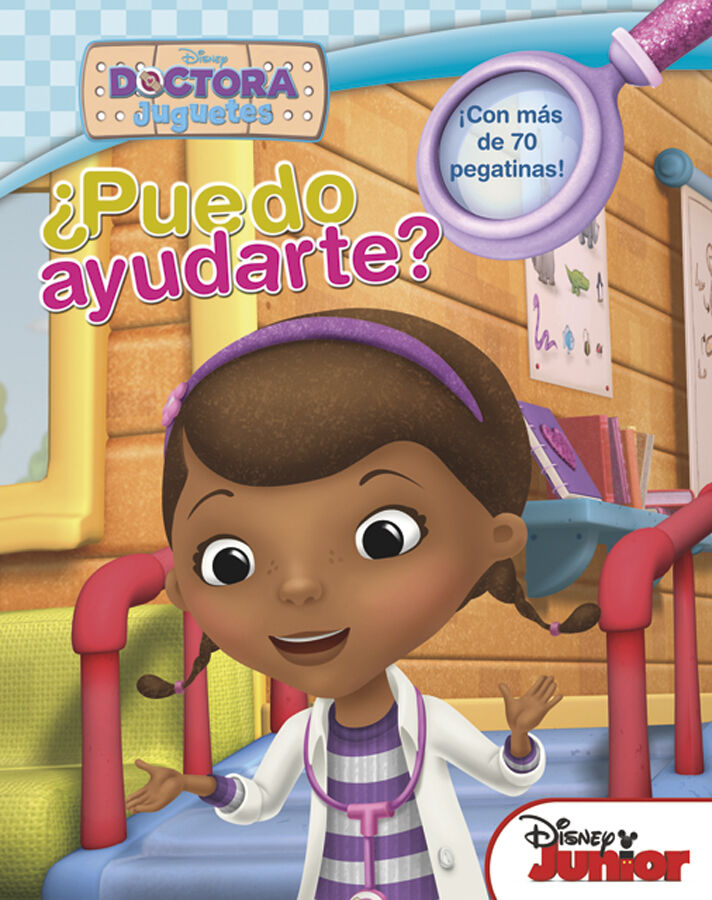 Doctora juguetes. Libro de pegatinas. &iquest;Puedo ayudarte?