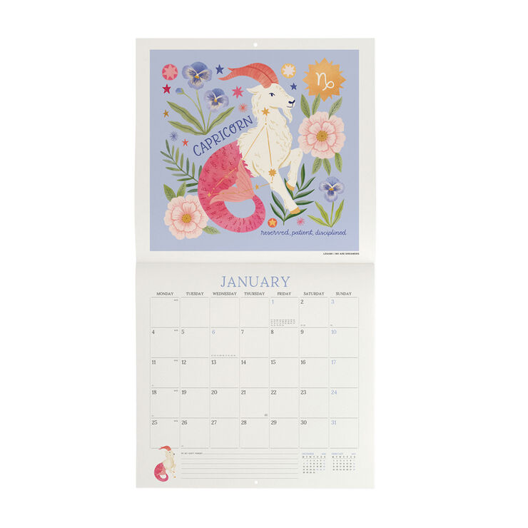 Calendario Legami 30x29 Pared Written Stars Multiling&uuml;e 2027