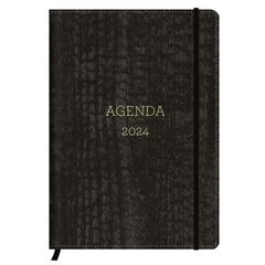 Agenda Senfort A5 dia/pàg cat 2024 Luxury Antracita