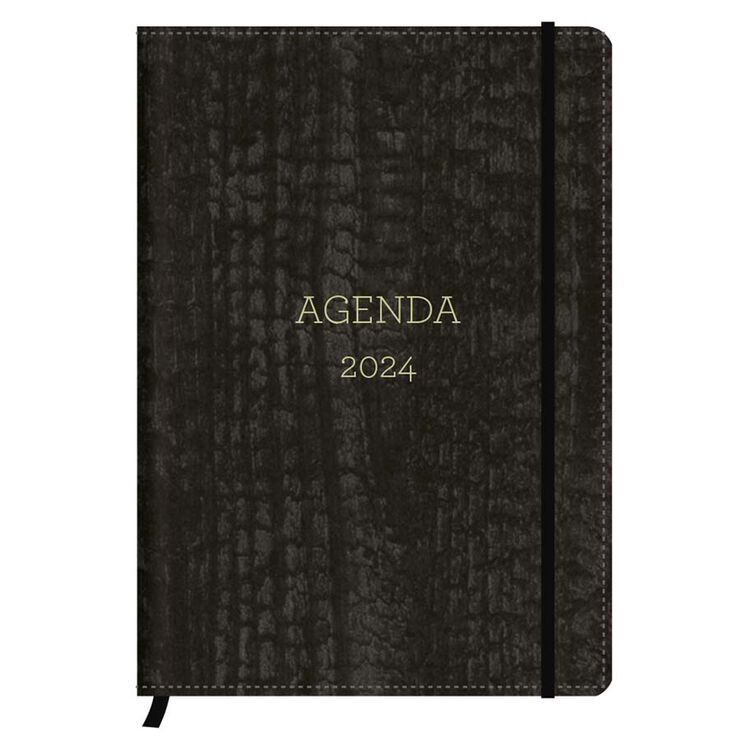 Agenda Senfort A5 dia/pàg cat 2024 Luxury Antracita
