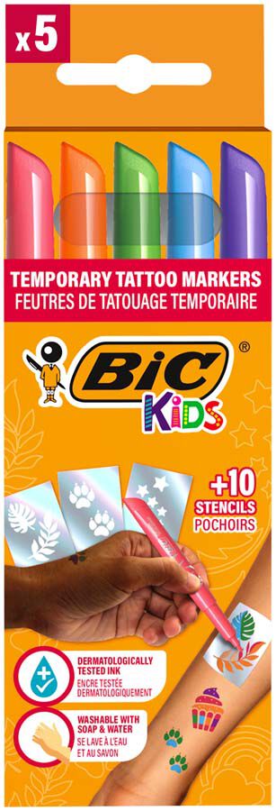 Retoladors Bic Tattoo 5 colors