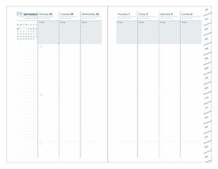 Agenda 16m Pastel 16x24 sem/vista mult 24-25 azul