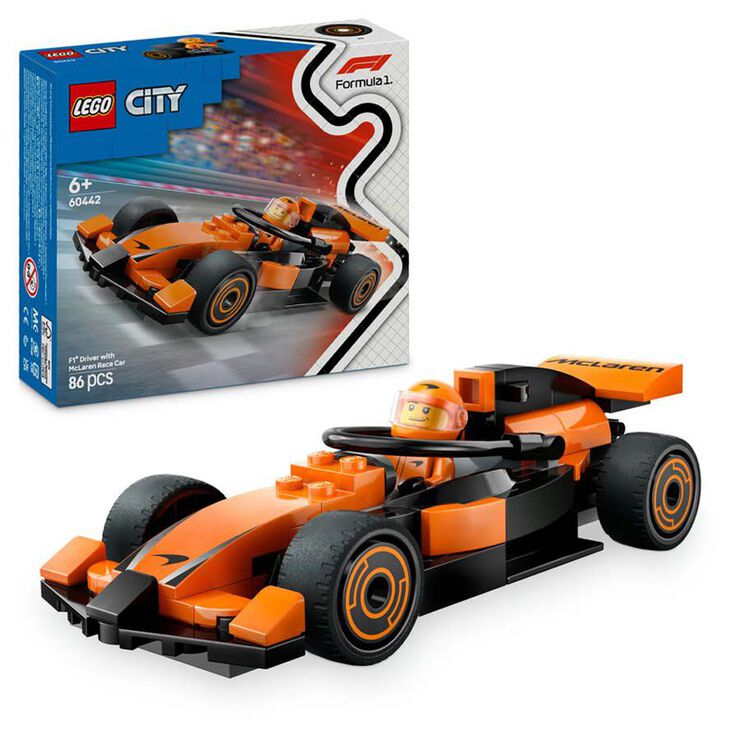 LEGO® LEGO City Piloto de F1® con Coche McLaren 60442