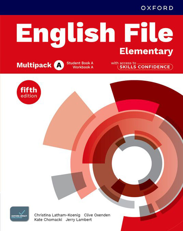 English File fifth edition Elementary Student Book & Workbook with access to Skills Confidence multi-pack A