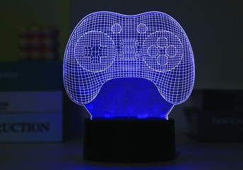 Itotal Let's Play Lámpara 3D mando