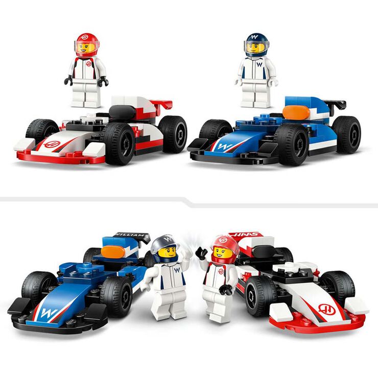 LEGO® LEGO City Coches de F1® Williams Racing y Haas F1® 60464