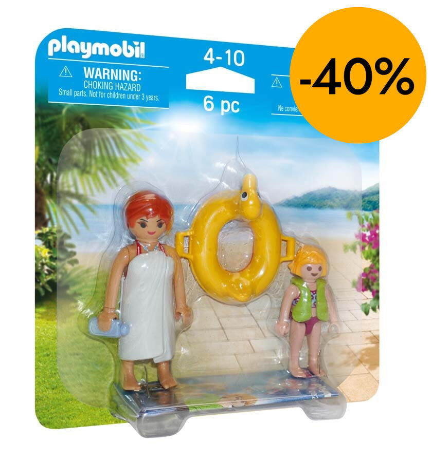 Playmobil Duo Pack Vacaciones ba&ntilde;istas 70690