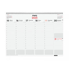 Calendario Finocam Vade Espiral 2021 Semana Vista Castellano