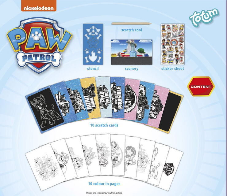 Libro Lámina para Rascar Paw Patrol